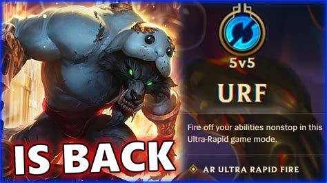 LoL URF is Back .